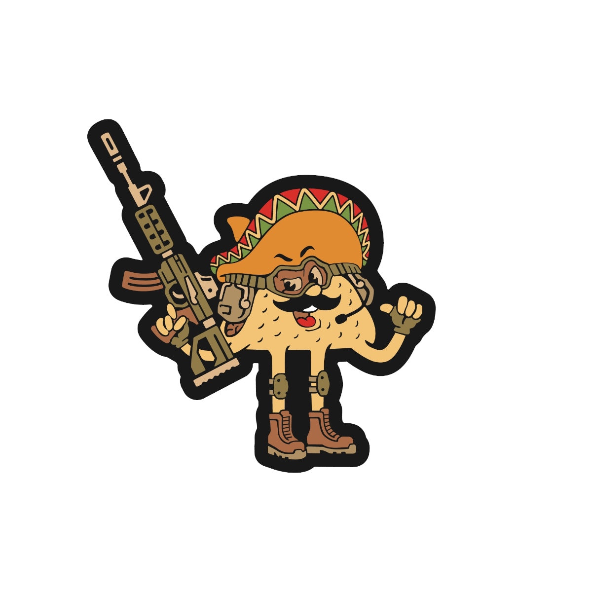 Tactical Taco Sticker